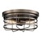 Designers Fountain 13in Anson 2-Light Satin Copper Bronze Interior Ceiling Light Flush Mount 1264-SCB - alternate 1